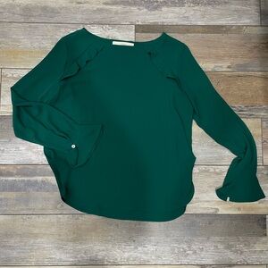 LOFT Dark Green Women's Blouse
